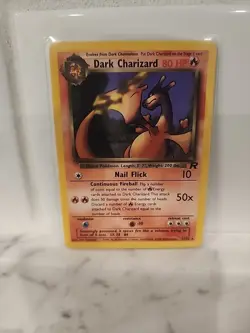 Dark Charizard Pokemon Card 80 HP Rare NON HOLO Team Rocket Edition - Image 1