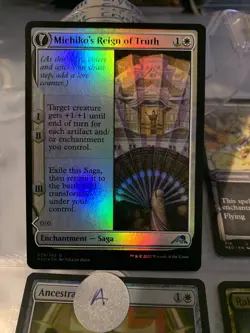 1x Michiko's Reign of Truth | FOIL | Kamigawa Neon Dynasty | MTG Magic Cards - Image 1