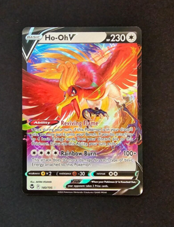 Ho-Oh V 140/195 Silver Tempest Ultra Rare Holo Pokemon TCG Card NM - Image 1