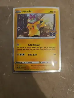 Pikachu SWSH234 Black Star Promo Pokemon Go Holo Card Mint NM - Image 1