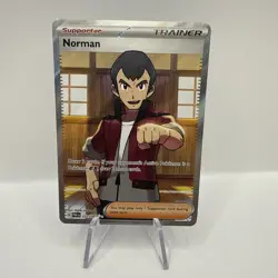 Pokemon Norman 237/182 Paradox Rift Full Art Trainer Supporter Card NM Mint - Image 1