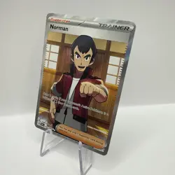 Pokemon Norman 237/182 Paradox Rift Full Art Trainer Supporter Card NM Mint - Image 2