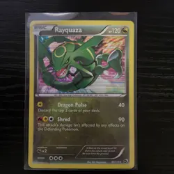 NM Rayquaza 93/113 Legendary Treasures Holo Rare Pokemon Card TCG - Image 1