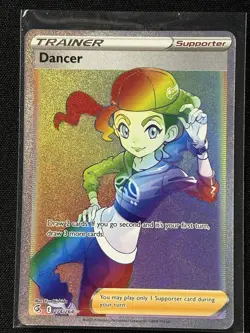 Pokemon TCG Fusion Strike Dancer Full Art Rainbow Secret Rare Card 274/264 - Image 1