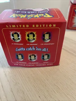 Pokemon Jigglypuff Limited Edition 23k Gold Plated Trading Card Pokeball Sealed - Image 3