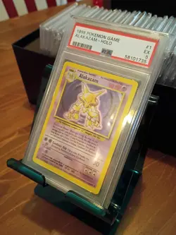 Alakazam Holo #1/102 Base Set PSA Graded 5 EX Pokemon Card - Image 3