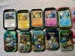 Mini-Tin Set 275 Card Bulk Lot Bundle Pokemon TCG Gift For Collectors Kids - Image 1