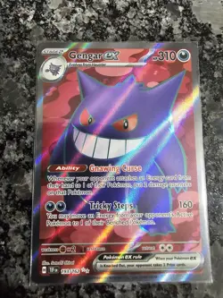 Pokemon TCG Gengar EX Temporal Forces Ultra Rare Card 193/162 - Image 1