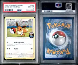 Eevee On the Ball 2020 Futsal UK Exclusive Promo Card PSA 10 Gem Mint 002/005 - Image 3