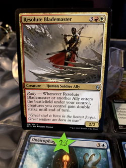 Magic the Gathering MTG Resolute Blademaster (218) Battle for Zendikar LP - Image 1