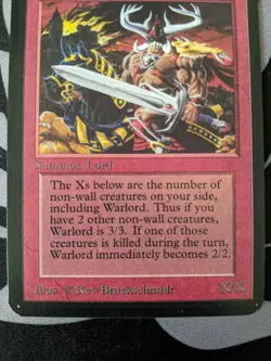 Keldon Warlord ~ Alpha [Near Mint][Magic MTG] - Image 3