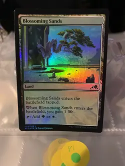 MTG Magic the Gathering Blossoming Sands (265/606) Kamigawa Neon Dynasty LP FOIL - Image 1