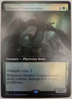 Mtg Magic bloated contaminator FOIL EXTENDED ENGLISH contaminateur enfle - Image 1