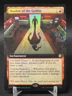 Shadow of the Goblin - FOIL Extended Art - MTG Marvel's Spider-Man 262 - NM - Image 1