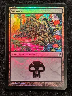 2007 Magic MTG Lorwyn Swamp 291 FOIL x1 NM8 - Image 1