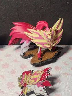 Pokemon Crown Zenith Premium Figure Collection Shiny Zacian & Zamazenta + Pins - Image 5