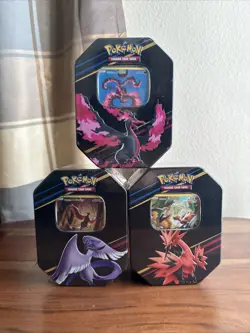 SEALED Pokemon TCG: Crown Zenith Tin [Set Of 3] (International Version) - Image 1