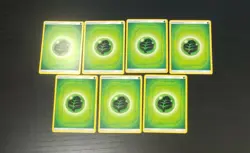 7x Grass 2019 Pokemon Cards Lot Basic Energy Sun and Moon Common NM/M Vintage - Image 1
