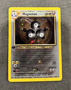 Pokemon - Magneton - Neo Revelation 10/64 1st Edition Holo Rare - LP/NM - Image 1