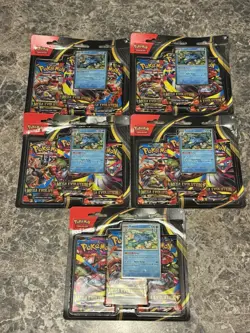 10x Pokemon TCG Mega Evolution 3 Pack Blister ME01 Psyduck/Golduck - Ships Fast - Image 2