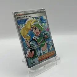 Pokemon TCG Emcee's Hype 220/182 Destined Rivals Full Art Ultra Rare Mint - Image 3