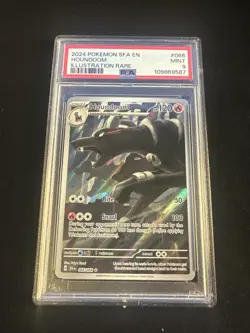 PSA 9 MINT Pokemon TCG Houndoom 066/064 66 Shrouded Fable Illustratrion Rare - Image 1