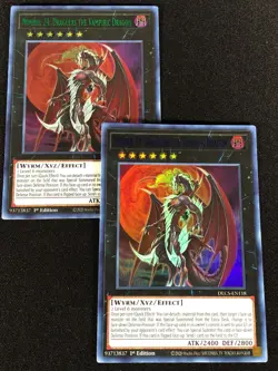 Yugioh Number 24: Dragulas The Vampire Dragon DLCS-EN118 1ST ULTRA x2 (NM) - Image 1