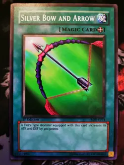 Yu-Gi-Oh!: Silver Bow and Arrow - LOB-E071 - LP - 1st Ed. - Image 1