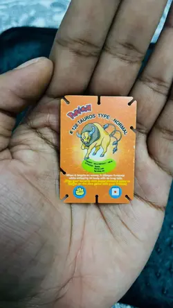 TAUROS KANGASKHAN PINSIR VINTAGE POKEMON Jenga Cards Cheetos India 2004 - Image 1