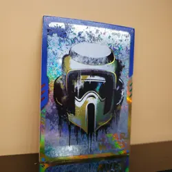 Star Wars Prerelease Scout Trooper Trading Card Holo Foil PR RARE SW01-PR08 USA - Image 2