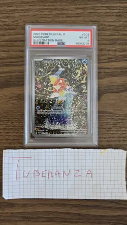 🔥 PSA 8 MINT+ MAGIKARP 203/193 AR ITA - EVOLUZIONI A PALDEA - POKEMON CARD RARA - Image 2