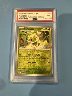 Sprigatito 012/193 Miscellaneous Cards & Products Reverse Holo PSA 9 - Image 1