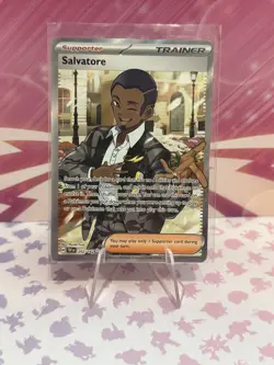 Pokemon - Salvatore - 202/162 - SV Temporal Forces - Full Art Trainer Card - Image 1