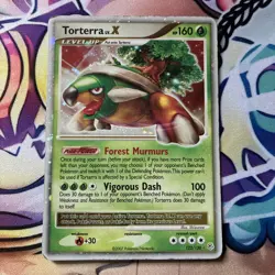 Pokemon TCG Torterra LV.X Holo Card Diamond and Pearl 122/130 - Image 1