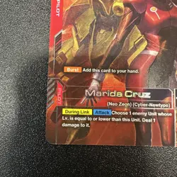Gundam Card Game GD01 Newtype Rising GD01-093 R+ Marida Cruz NM JY - Image 5