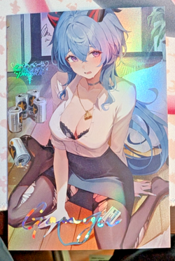 Ganyu Genshin Impact POSTCARD Genki Parade Goddess Story Card Waifu Anime - Image 1