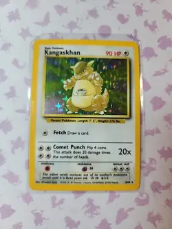 Kangaskhan 5/64 Jungle NO SYMBOL Error Holo Rare Pokemon Card - Image 1