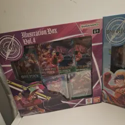 One Piece Trading Card Game;Illustration Box (2)Vol 3(1)Vol 4 BUNDLE SEALED! - Image 2