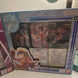 One Piece Trading Card Game;Illustration Box (2)Vol 3(1)Vol 4 BUNDLE SEALED! - Image 3