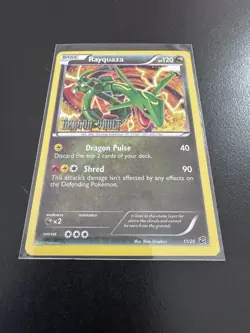 Rayquaza Pokemon Card 11/20 Stamped Dragon Vault Holo - Image 1