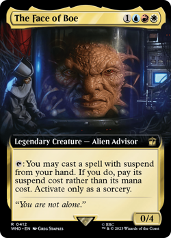 The Face of Boe (Extended Art) Doctor Who NM Creature Rare MAGIC CARD ABUGames - Image 1