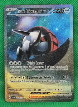 Iron Treads ex 248/198 SIR Scarlet & Violet Base Set Pokemon TCG & Bonus Card - Image 2