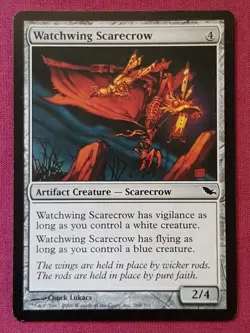 Magic The Gathering SHADOWMOOR WATCHWING SCARECROW artifact card MTG - Image 1