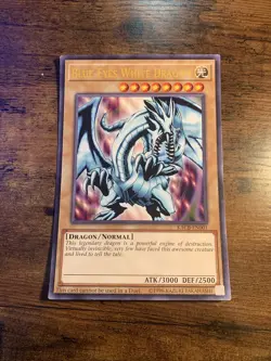 Yugioh Card Game TCG OVERSIZED Blue Eyes White Dragon KACB-EN001 Good See Pics - Image 1