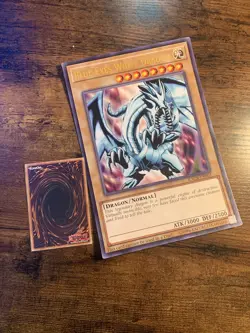 Yugioh Card Game TCG OVERSIZED Blue Eyes White Dragon KACB-EN001 Good See Pics - Image 3