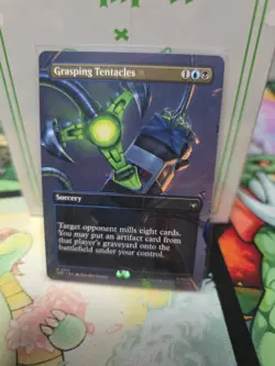x1 Grasping Tentacles - Borderless R MTG Marvel's Spider-Man Eternal M/NM, Engli - Image 1