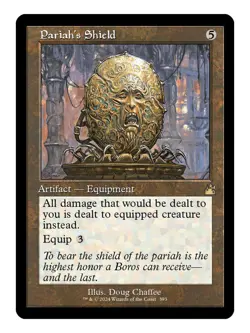 Pariah's Shield Retro Frame MTG Ravinca Remastered Rare LP Lightly Played - Image 1