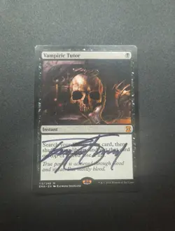 MTG Vampiric Tutor Eternal Masters Artist Signed Magic EDH Commander - Image 1