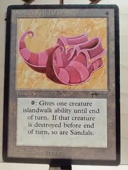 Sandals of Abdallah LP Arabian Nights MTG Magic the Gathering - Image 1