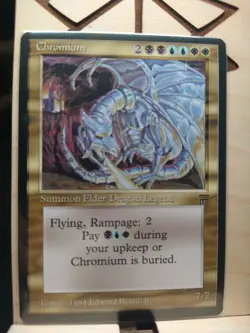 Magic The Gathering Chromium 1994 Legends Vintage VLP NM - Image 1